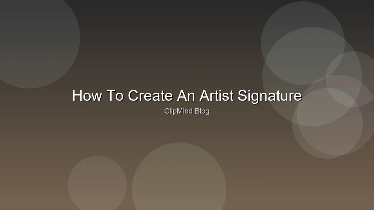 Digital artist signature design process on a tablet screen